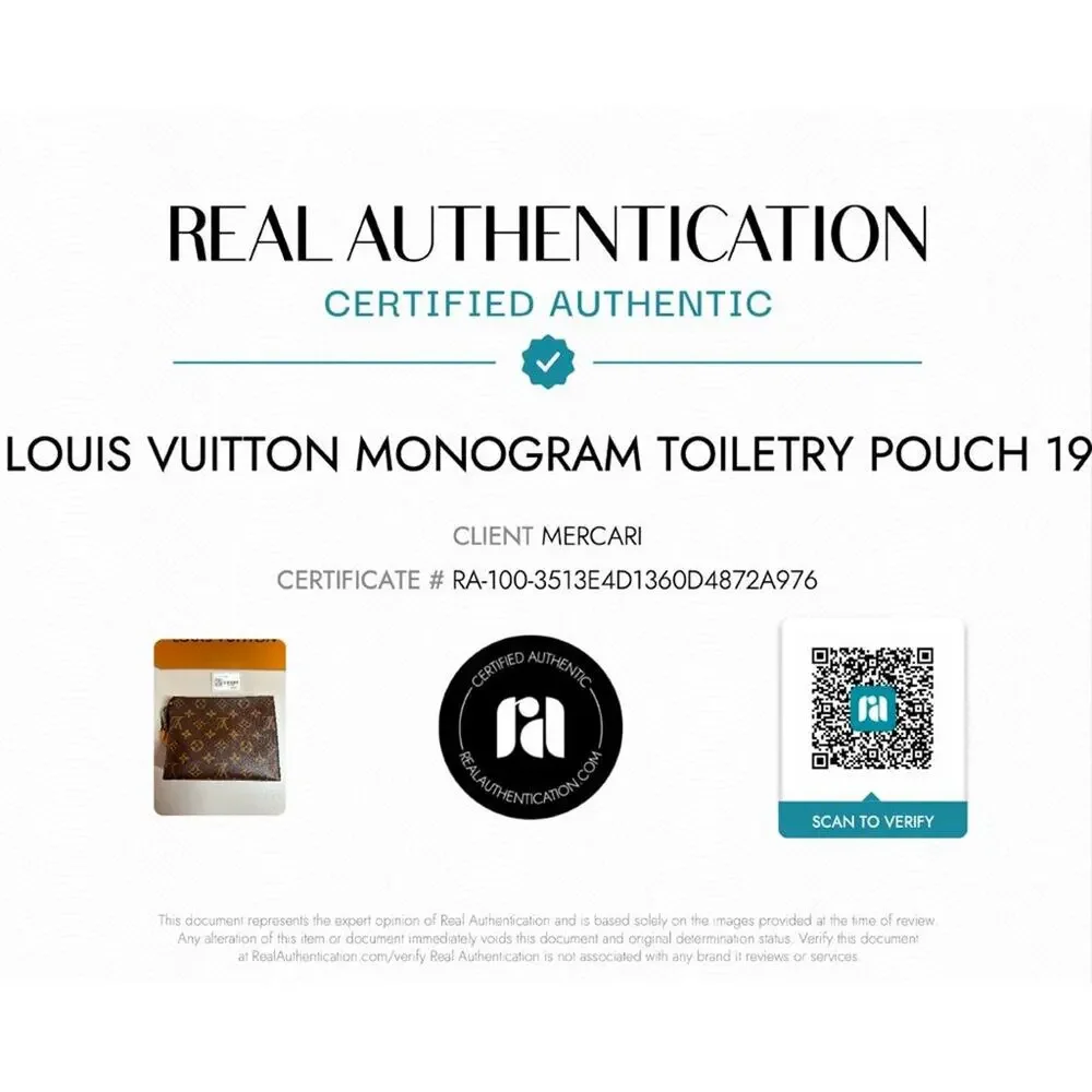 LOUIS VUITTON Monogram Toiletry Pouch 19